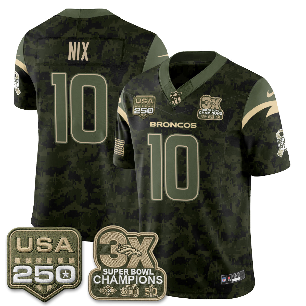 DEN 2026 Salute to Service Edition Vapor Jersey - Stitched