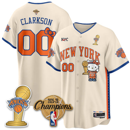 NYK 2026 NBA Champions x Meow Kitty Vapor Jersey - Stitched-NHM