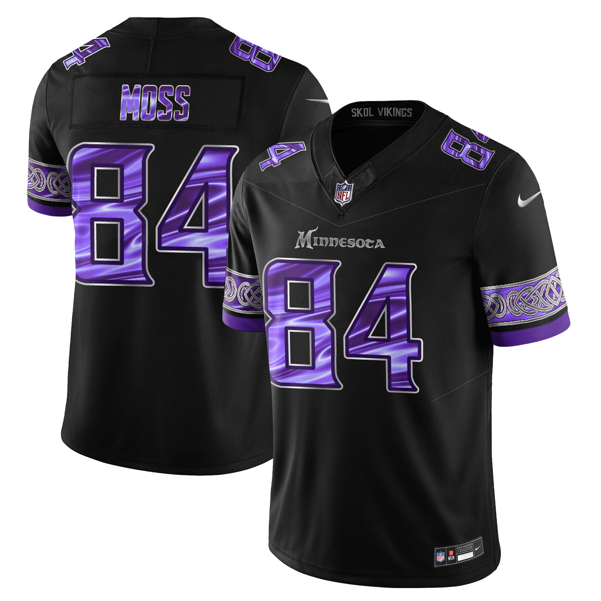 Minnesota Vikings Fangear Edition Vapor Jersey - Stitched-NHM