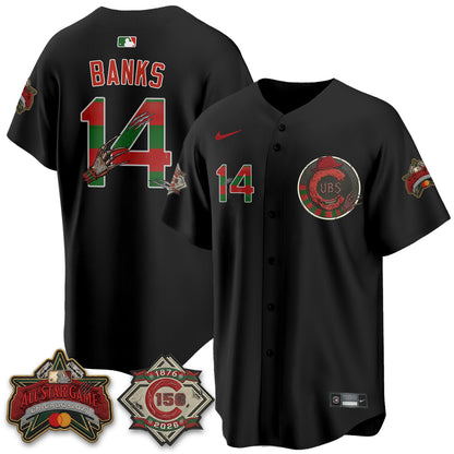 Chicago Cubs A Nightmare on Wrigley Field Edition Vapor Jersey - Stitched-NHM