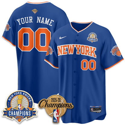 New York Knicks 2026 NBA Champions Special Edition Vapor Custom Jersey V2- Stitched