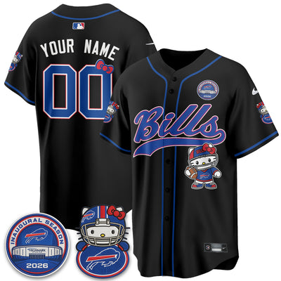BUF x Meow  Vapor Custom Baseball Jersey - Stitched