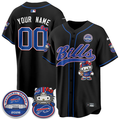 BUF x Meow  Vapor Custom Baseball Jersey - Stitched