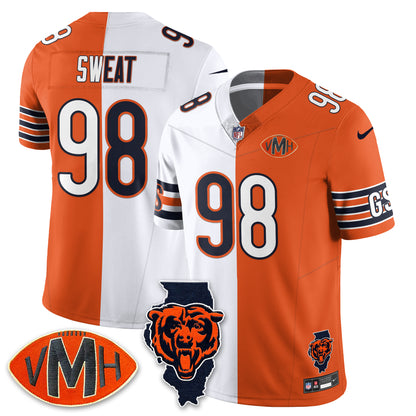 CHI Honor Virginia Halas McCaskey Split Edition - Stitched