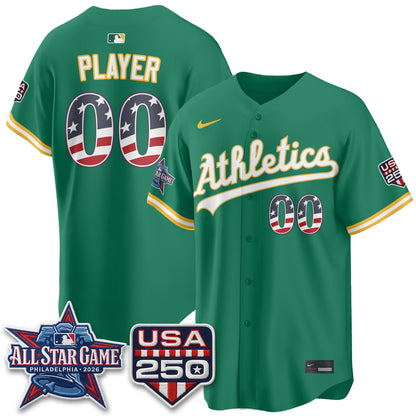 Oakland Athletics 2026 All Star Edition Vapor Custom Jersey - Stitched