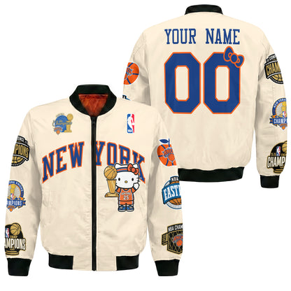 New York Knicks 2026 NBA Finals Champions Limited Edition Custom Bomber Jacket V3- Printed