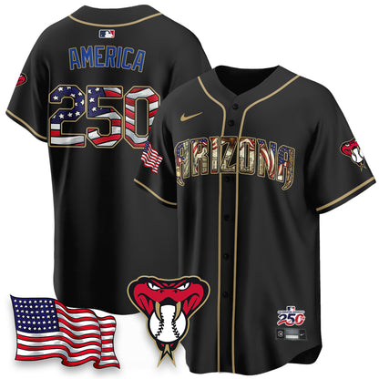 Arizona Diamondbacks 2026 Independence Day USA Vapor Limited Jersey - Stitched-NHM
