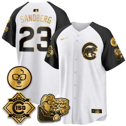 Chicago Cubs 150th Anniversary Harry Caray Holy Cow Vapor Premier Limited Jersey - All Stitched V3