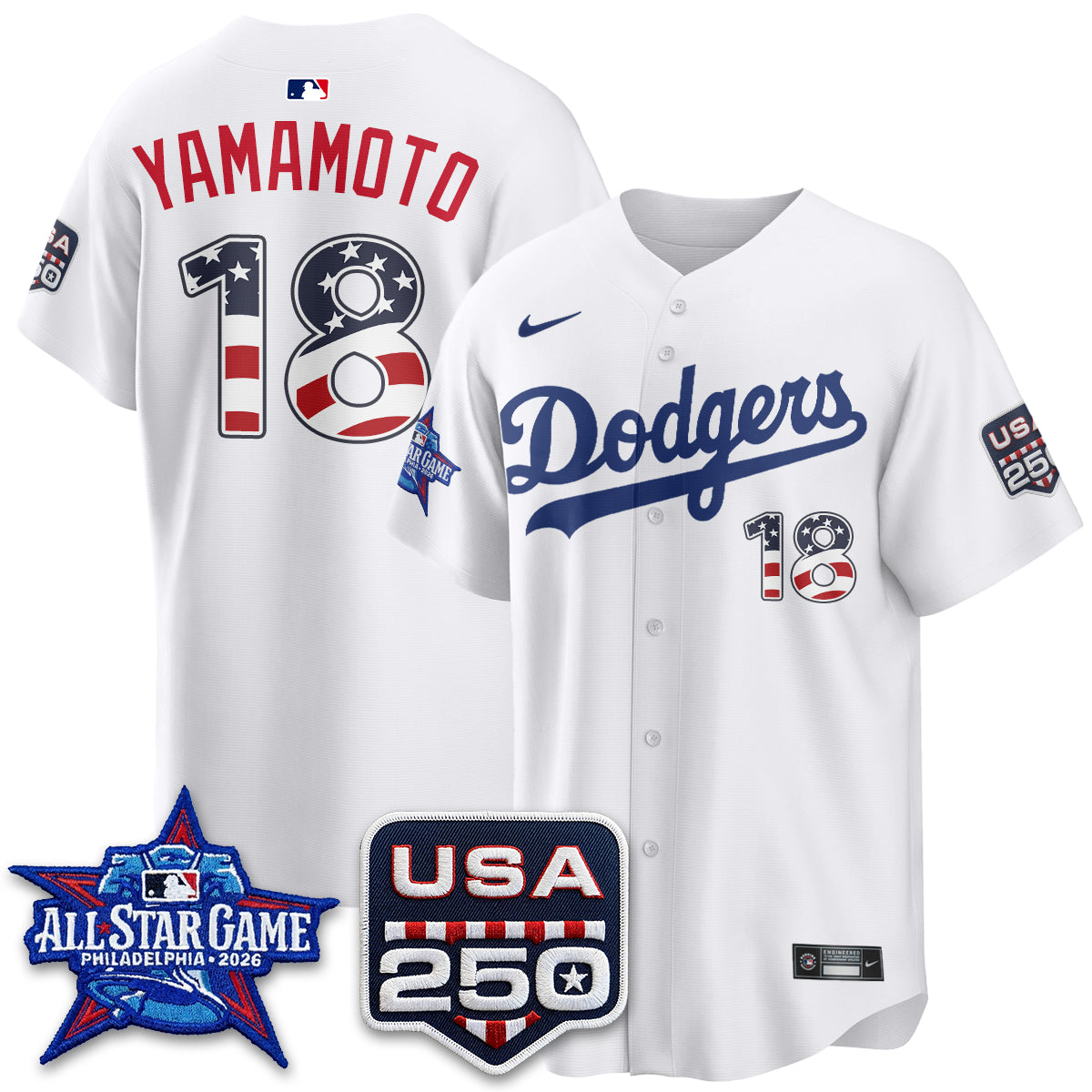 Los Angeles Dodgers 2026 All Star Edition Vapor Jersey- Stitched
