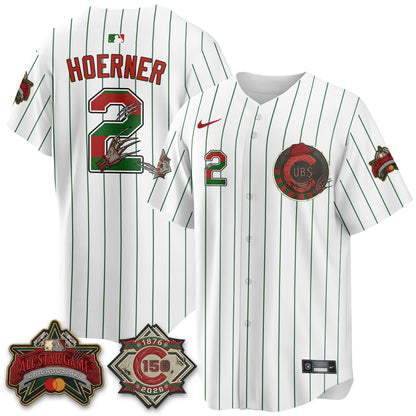 Chicago Cubs A Nightmare on Wrigley Field Edition Vapor Jersey - Stitched-NHM