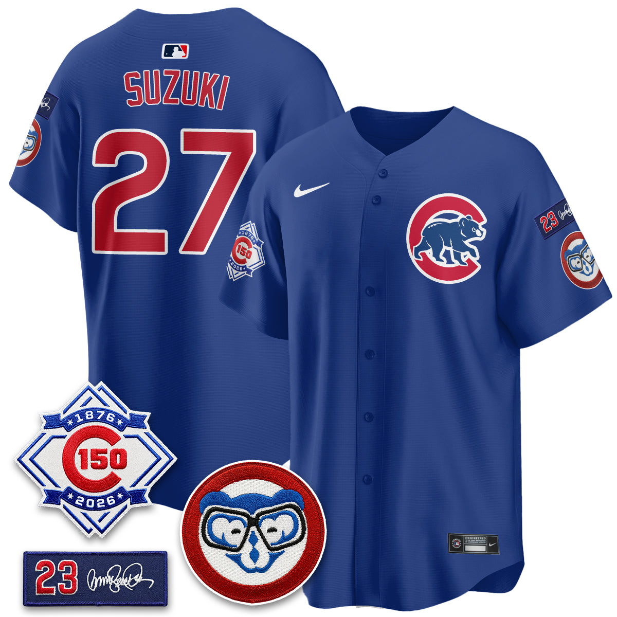 Chicago Cubs 150th Anniversary Holy Cow Vapor Premier Limited Jersey - All Stitched