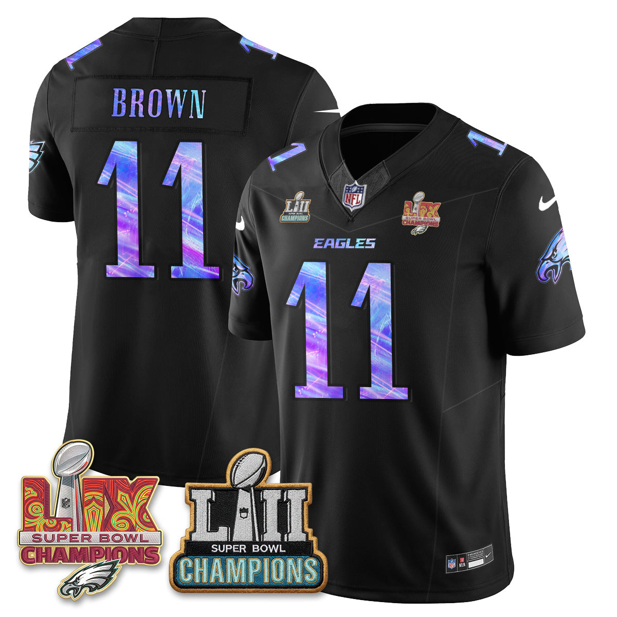 Philadelphia Eagles Fangear Edition Vapor Jersey - Stitched-NHM
