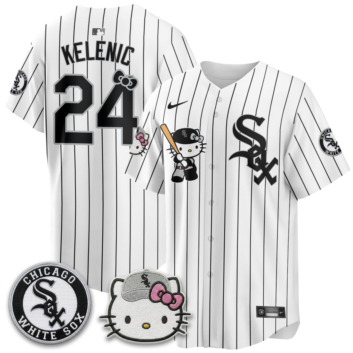 Chicago White Sox x Meow KT Vapor Jersey - Stitched