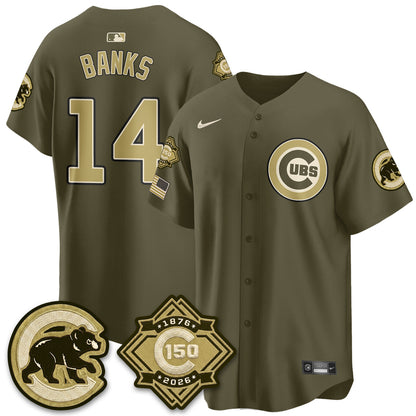 CHC New Era Olive 2026 Armed Forces Day Jersey -All Stitched
