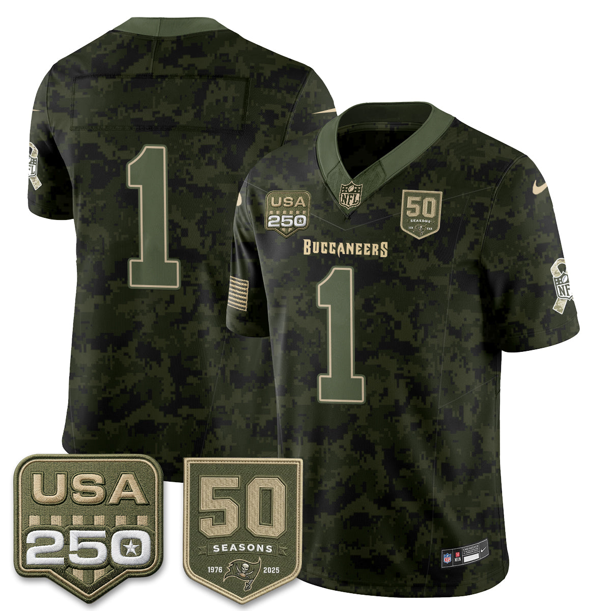 TB 2026 Salute to Service Edition Vapor Jersey - Stitched