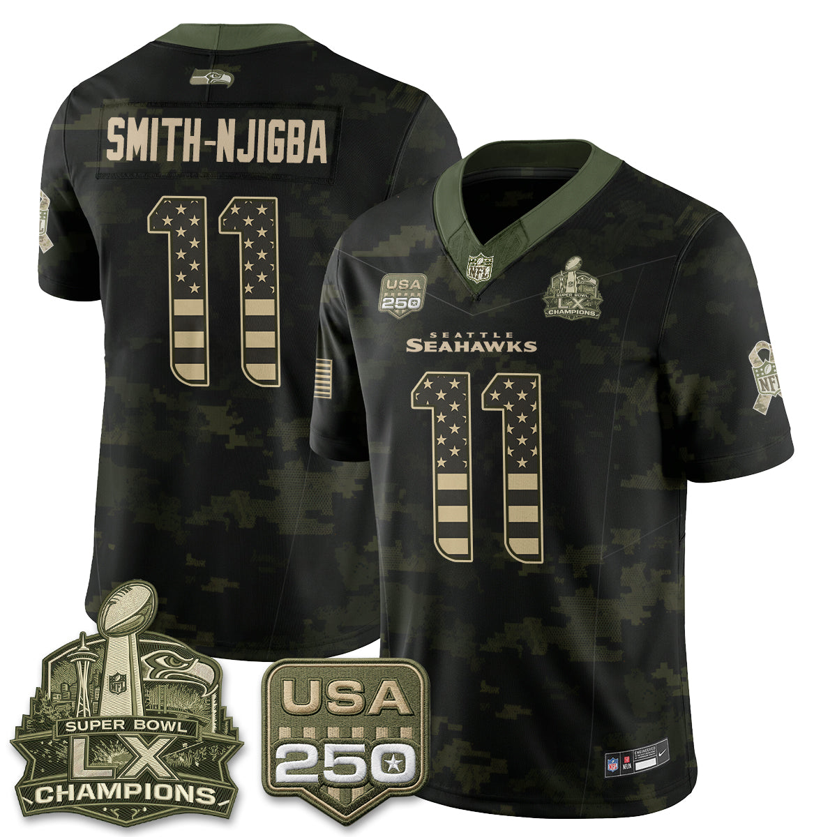 SEA 2026 Salute to Service Edition Vapor Jersey - Stitched