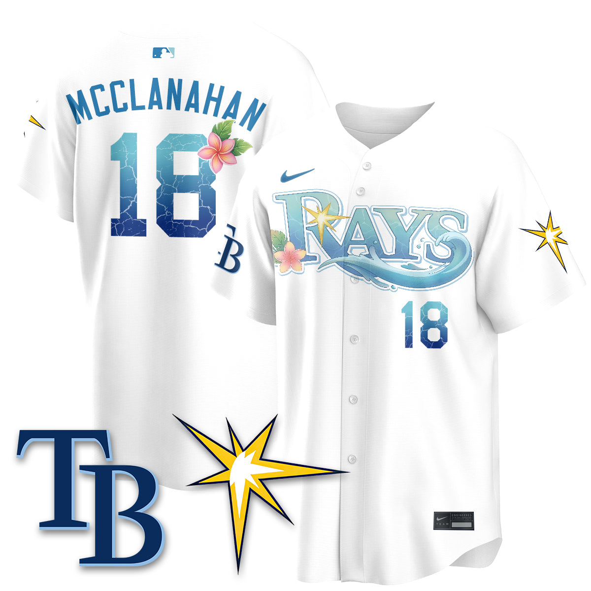 Tampa Bay Rays Aloha Spirit Vapor Limited Jersey - Stitched