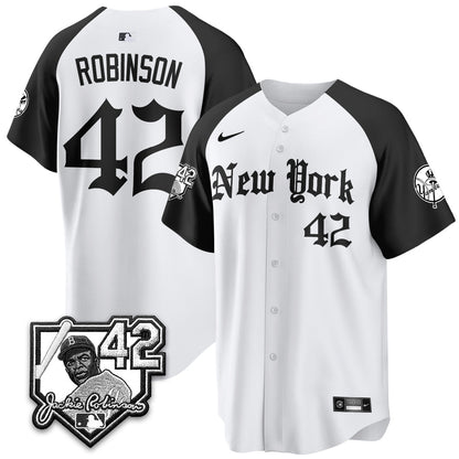 NYY 2026 Jackie Robinson Day Gothic Vapor Limited Jersey - All Stitched