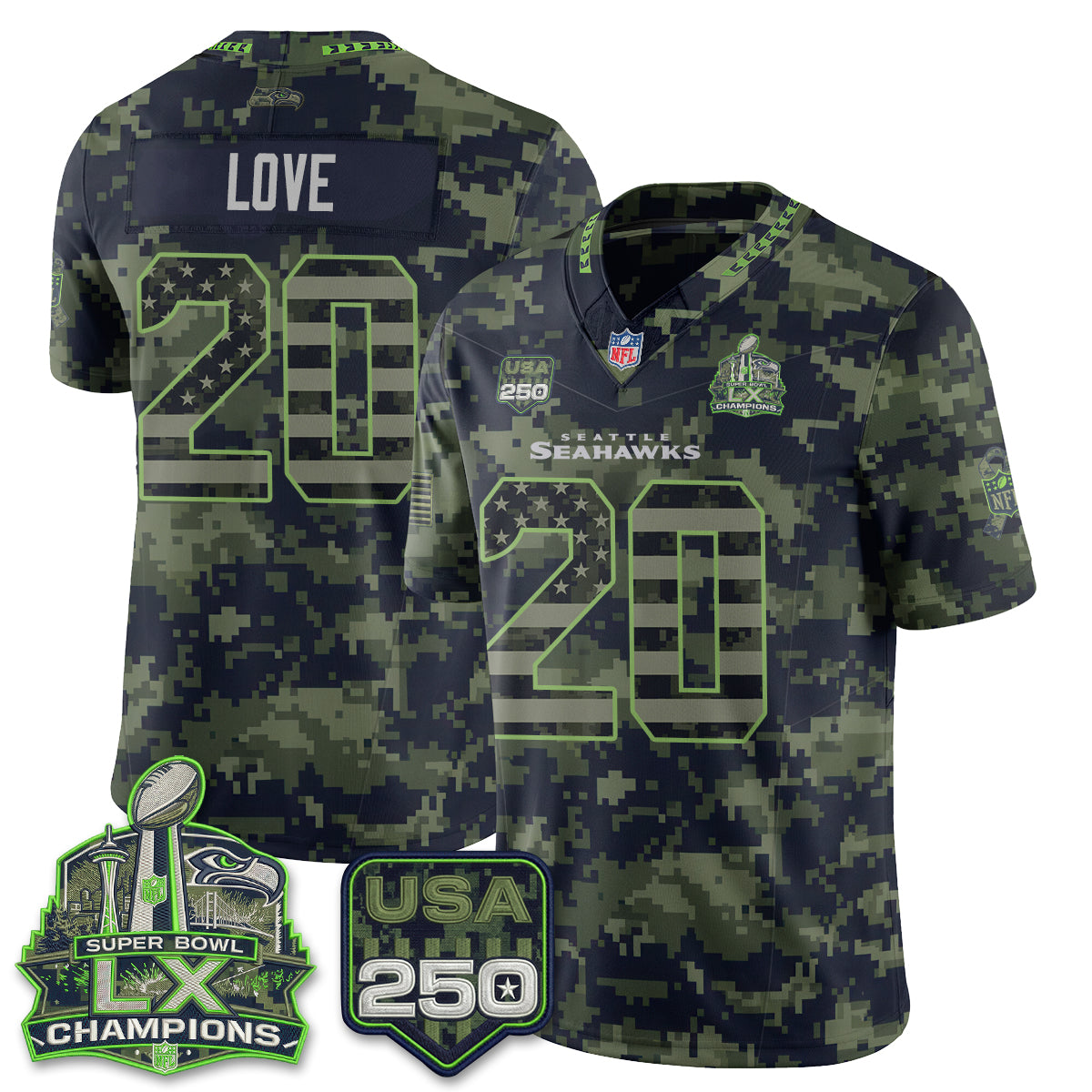 SEA 2026 Salute to Service Edition Vapor Jersey - Stitched
