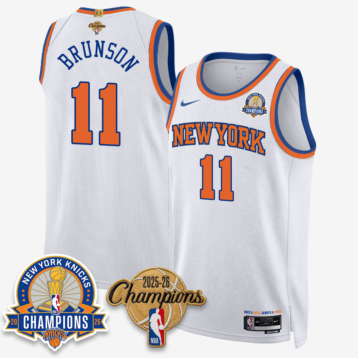 New York Knicks 2026 Basketball Champions Special Edition Vapor Jersey V2- Stitched