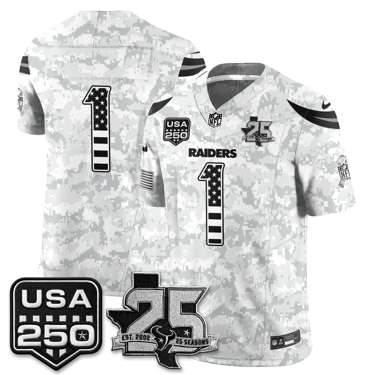 HOU 2026 Salute to Service Edition Vapor Jersey - Stitched