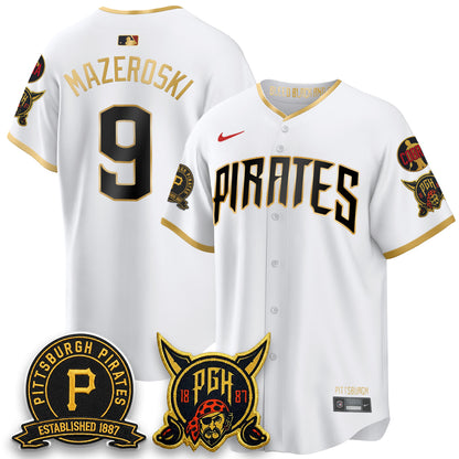 PIT 2026 City Connect Vapor Limited Jersey - Cobra & Est 1887 Patch - All Stitched