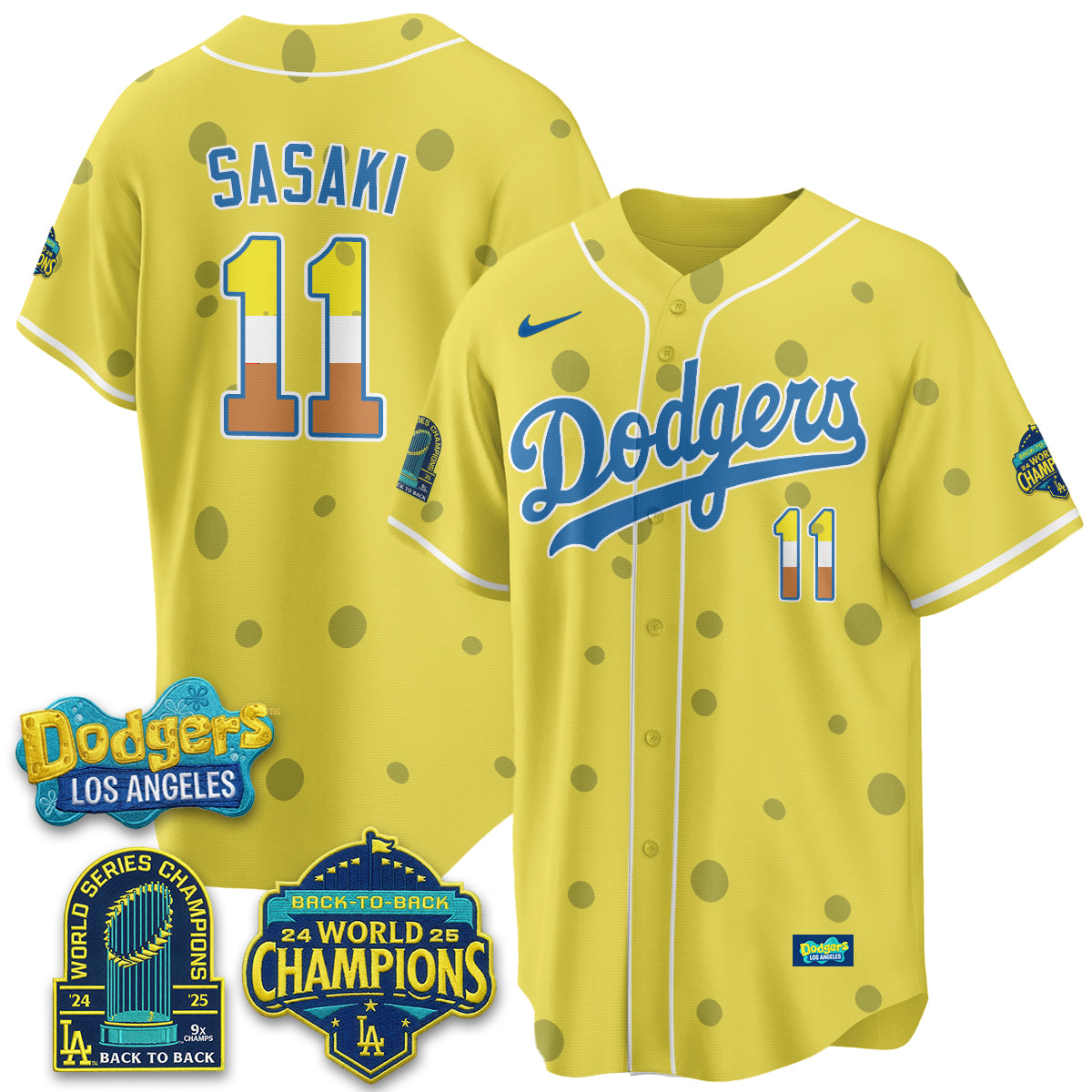 Los Angeles Dodgers x SBSP Vapor Jersey - Stitched
