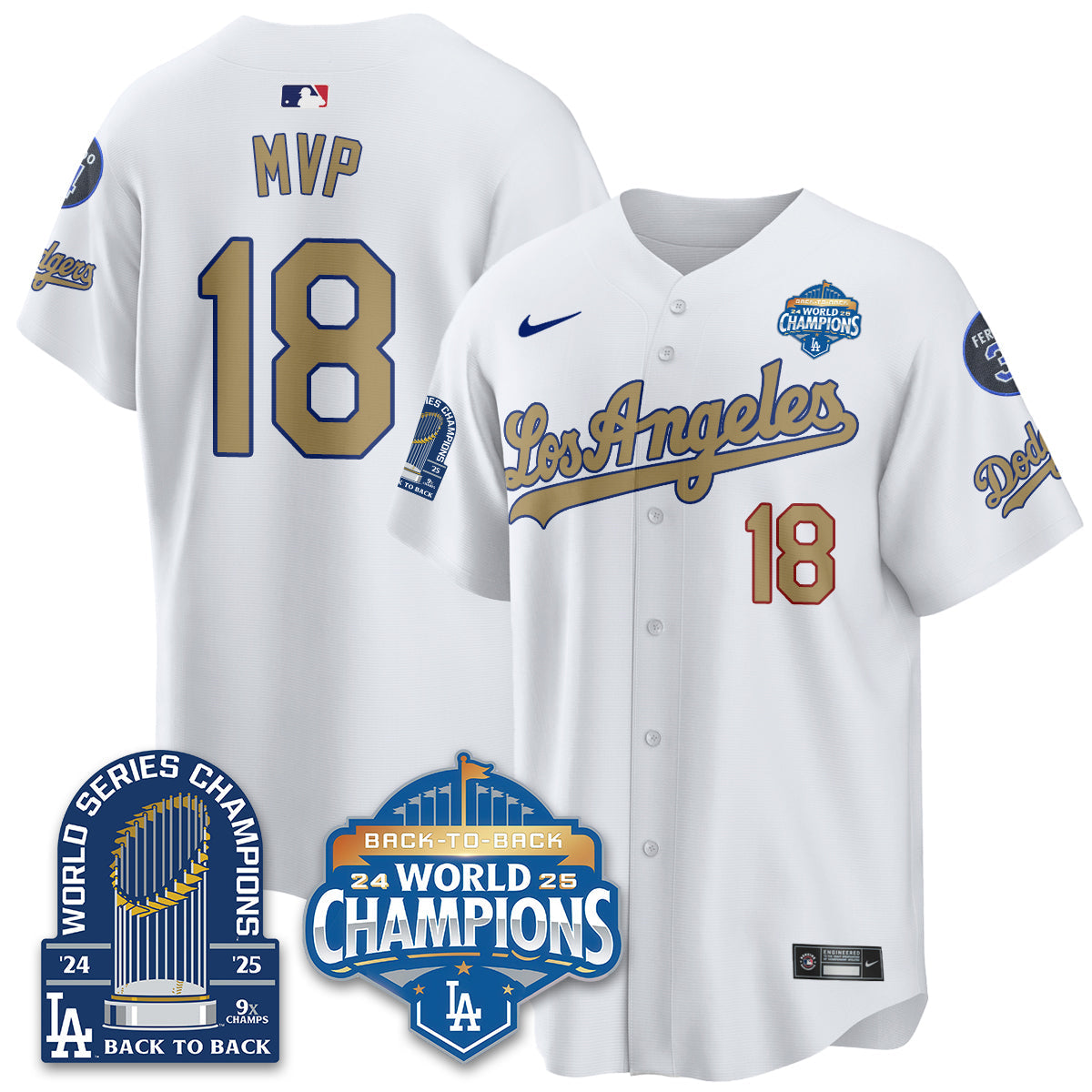 LAD Alternate  Vapor Limited Jersey - 9x Champs - All Stitched