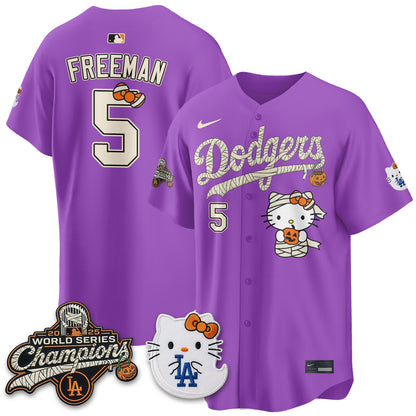 Los Angeles Dodgers Halloween 2026 Vapor Jersey V2- Stitched