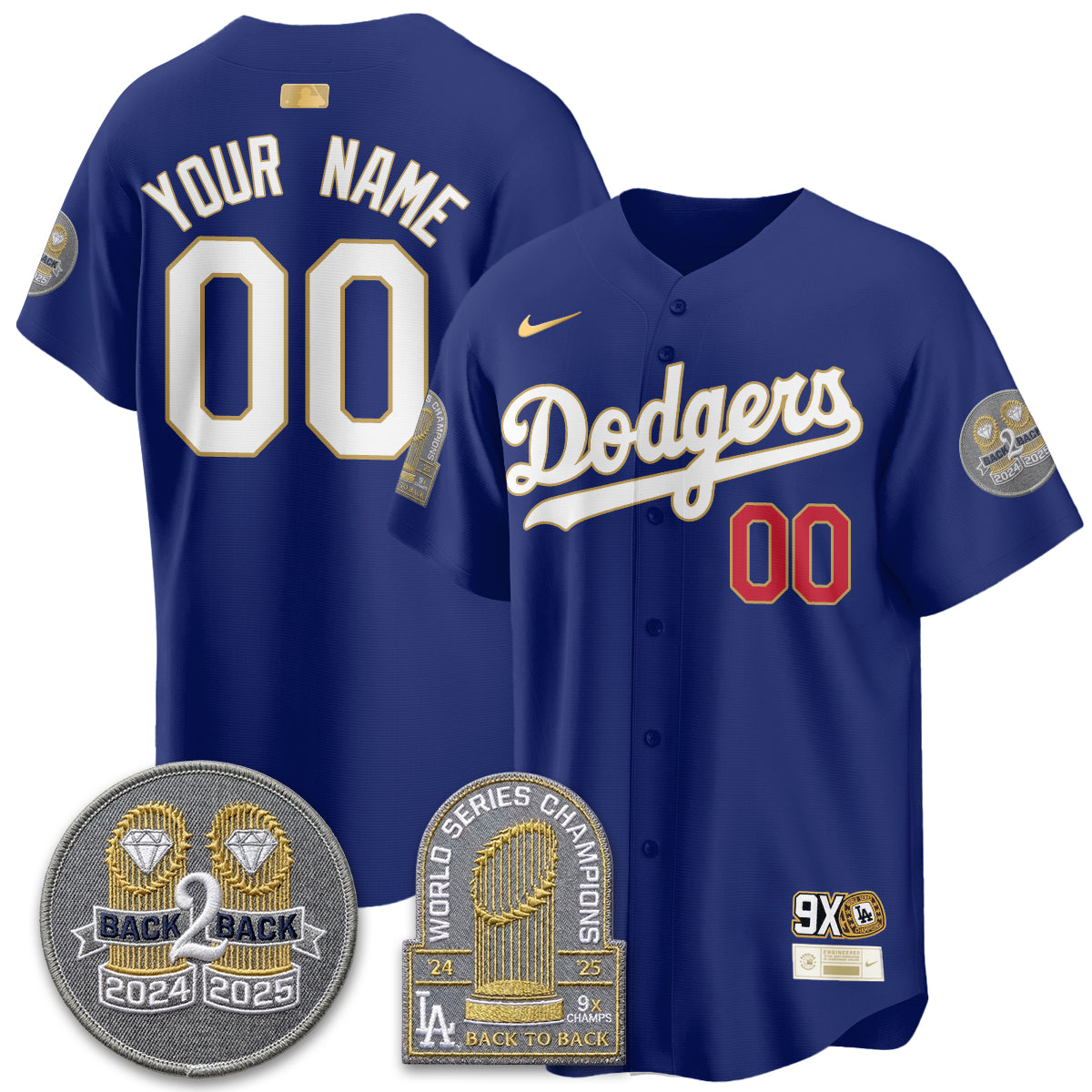 LAD Vapor Limited Jersey - Back to Back Champion - All Stitched