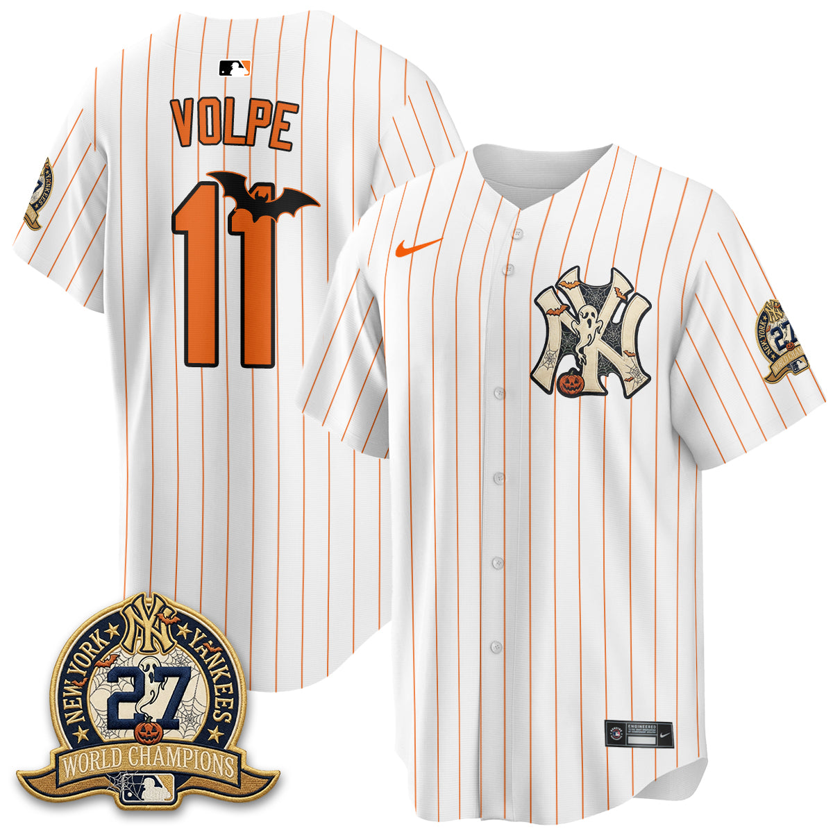 New York Yankees Halloween 2026 Vapor Limited Jersey - Stitched