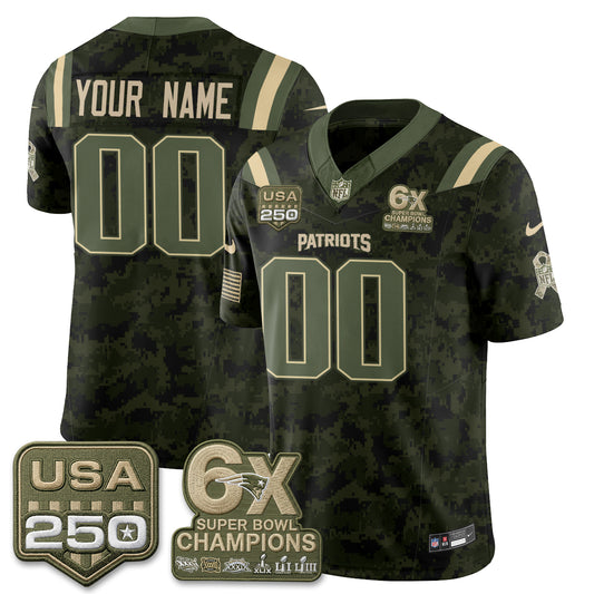 NE 2026 Salute to Service Edition Vapor Custom Jersey - Stitched