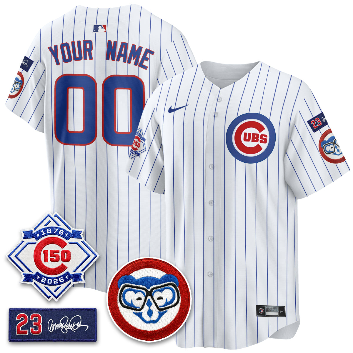 Chicago Cubs 150th Anniversary Holy Cow Vapor Premier Limited Custom Jersey - All Stitched