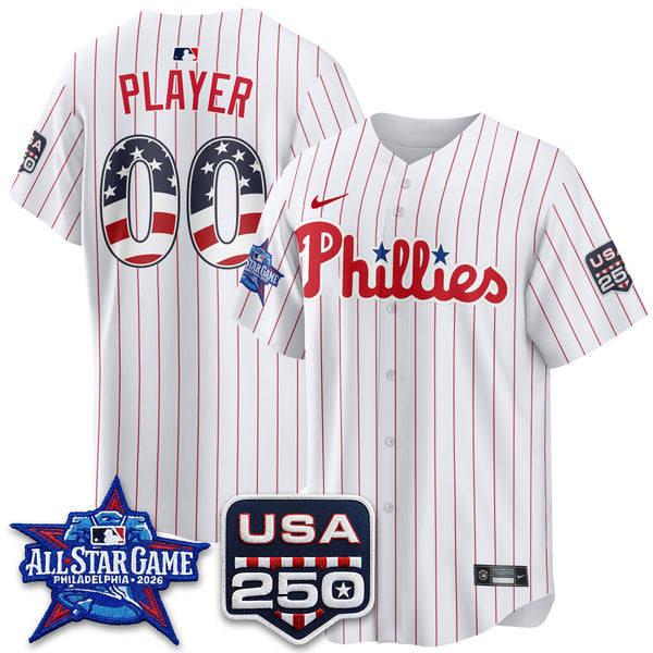 Philadelphia Phillies 2026 All Star Edition Vapor Custom Jersey - Stitched