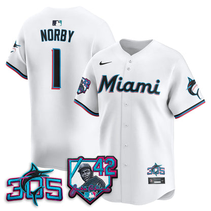 MIA 2026 Jackie Robinson New Era Vapor Limited Jersey - Stitched