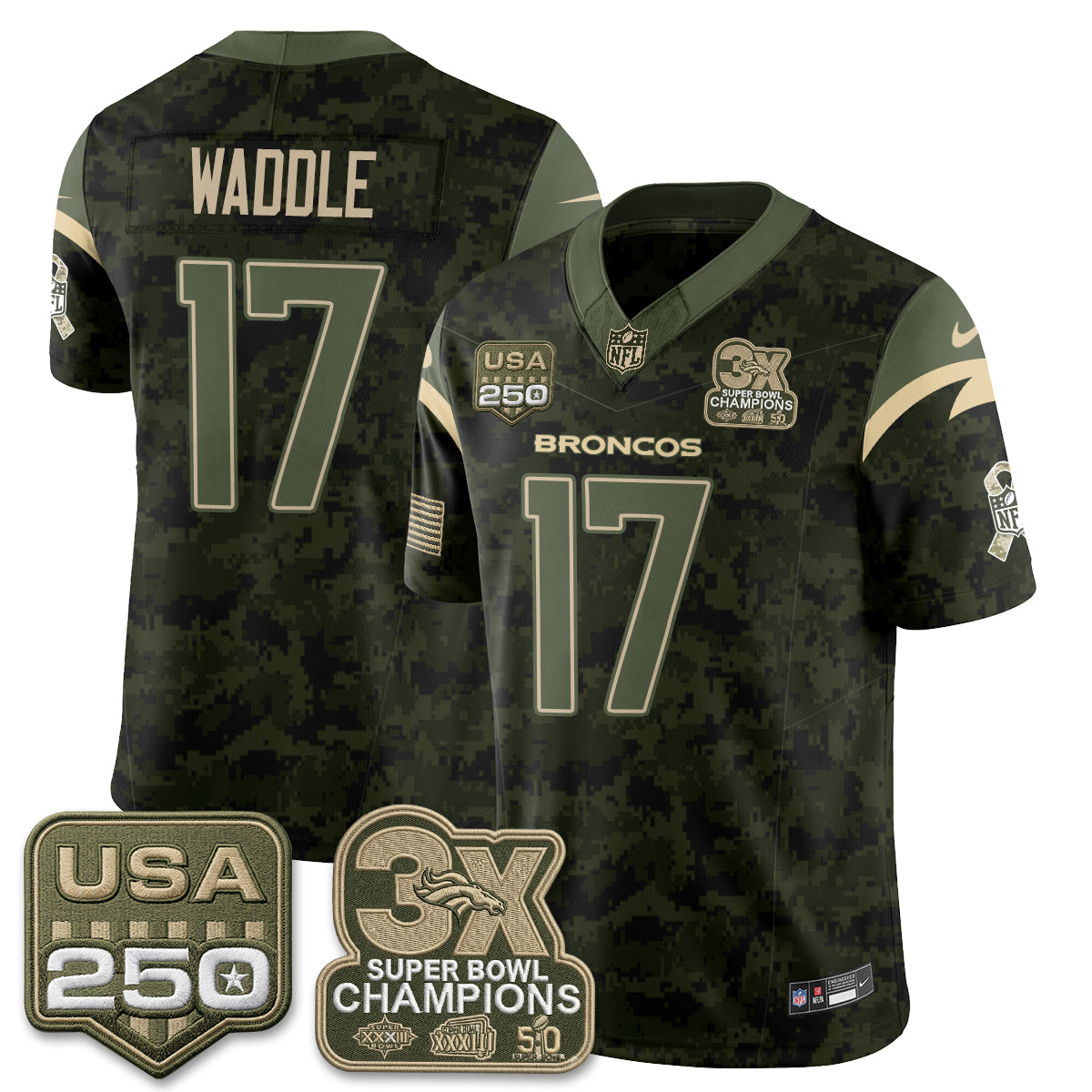 DEN 2026 Salute to Service Edition Vapor Jersey - Stitched