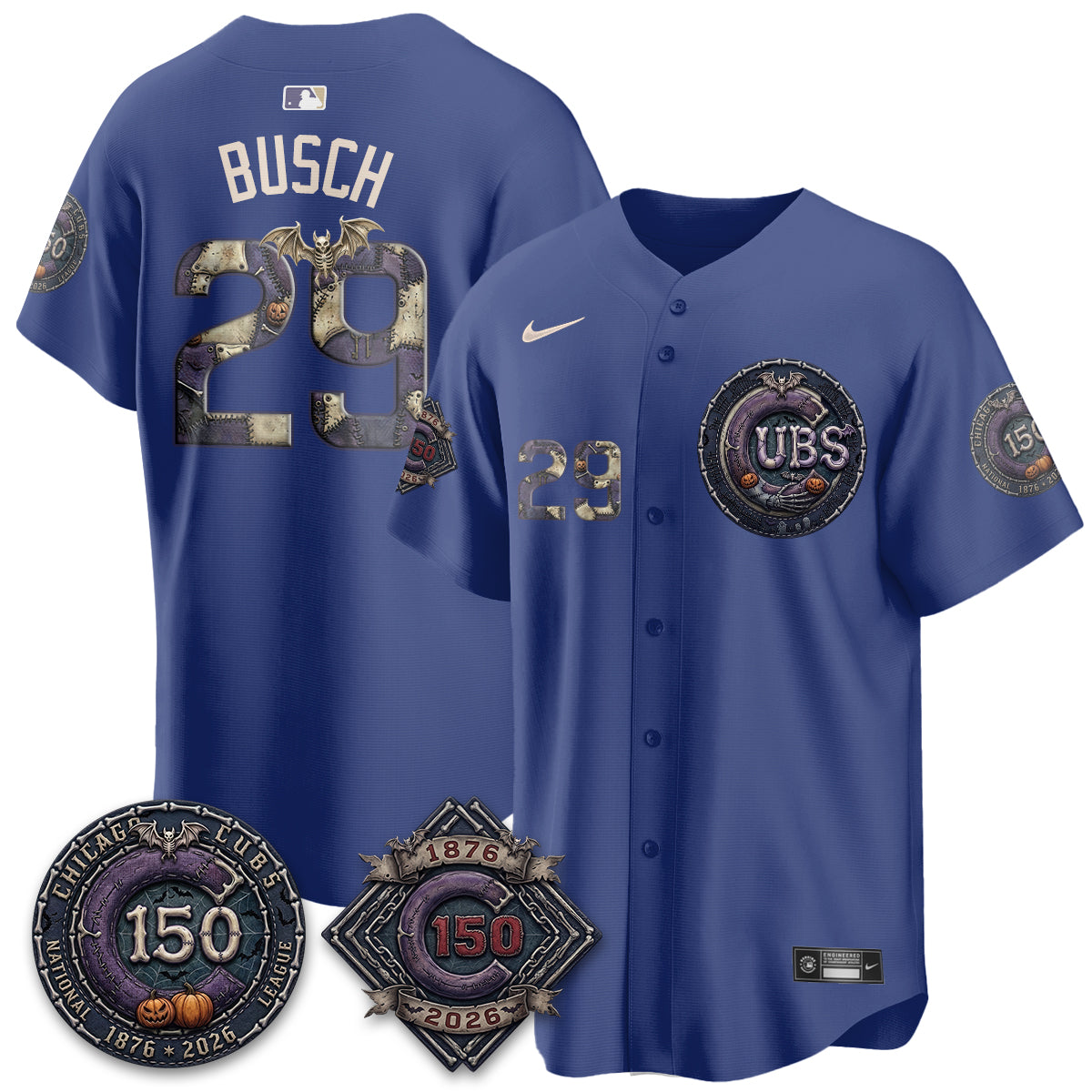 Chicago Cubs Nightmare Edition Vapor Limited Jersey - Printed