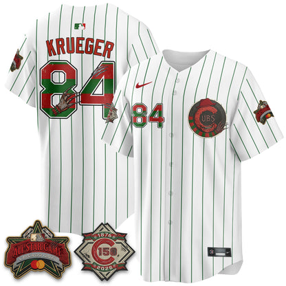Chicago Cubs A Nightmare on Wrigley Field Edition Vapor Jersey - Stitched-NHM