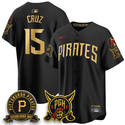 PIT 2026 City Connect Vapor Limited Jersey - Cobra & Est 1887 Patch - All Stitched