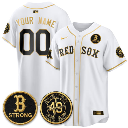 BOS Tim Wakefield Memorial Patch Vaper Premier Limited Custom Jersey - Stitched V2