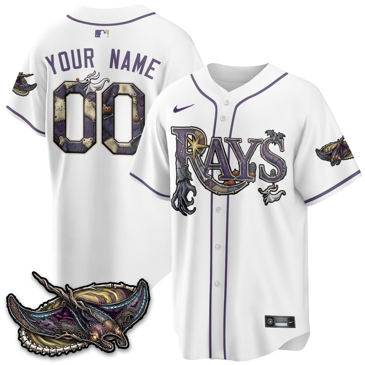 TB Nightmare Edition Vapor Custom Jersey - Stitched