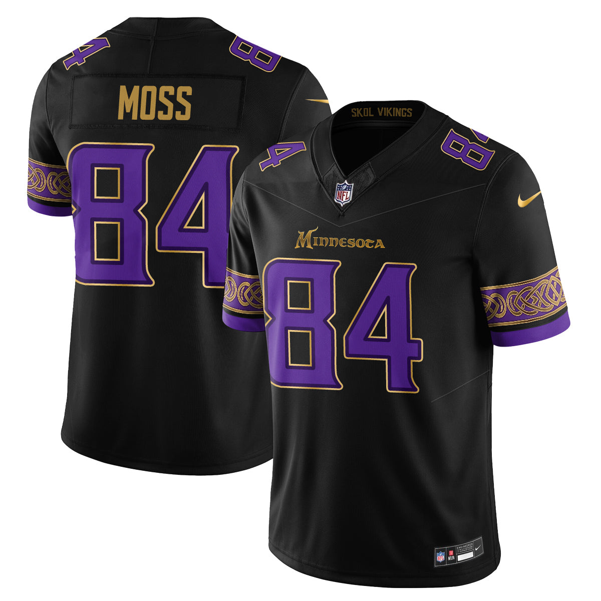 Minnesota Vikings Fangear Edition Vapor Jersey - Stitched-NHM