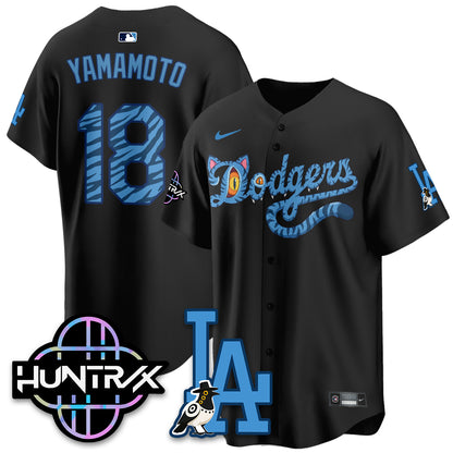 Los Angeles Dodgers x K-Pop Demon Hunters 2026 Vapor Jersey - Stitched