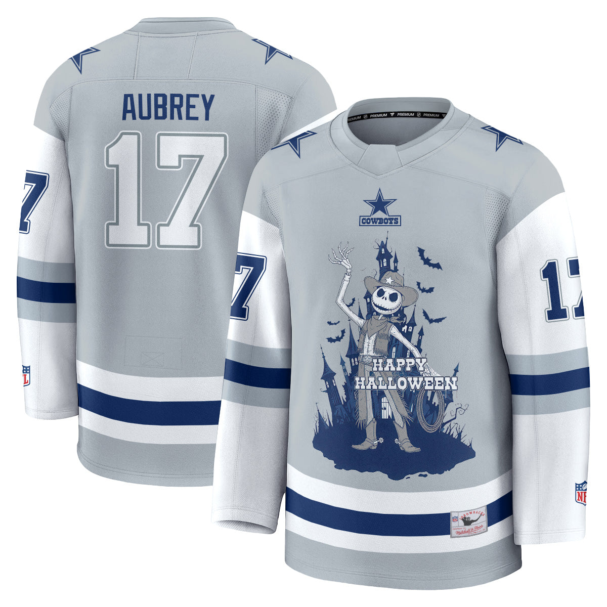 Dallas Cowboys x Nightmare Halloween 2026 Edition Hockey Jersey - Printed