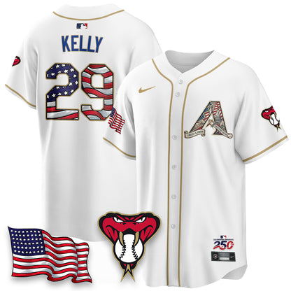 Arizona Diamondbacks 2026 Independence Day USA Vapor Limited Jersey - Stitched-NHM