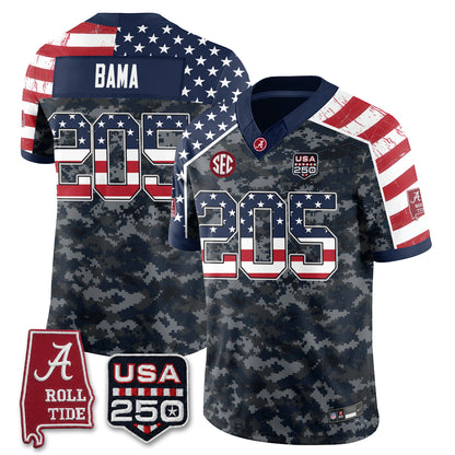 BAMA Camouflage Edition 2026 Vapor Limited Jersey - Stitched