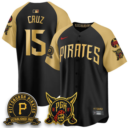 PIT 2026 City Connect Vapor Limited Jersey - Cobra & Est 1887 Patch - All Stitched