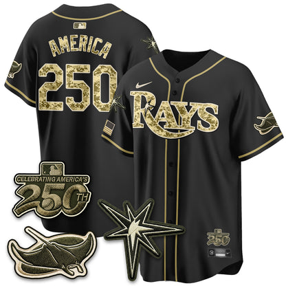Tampa Bay Rays 2026 Armed Forces Day Jersey V2 - Stitched