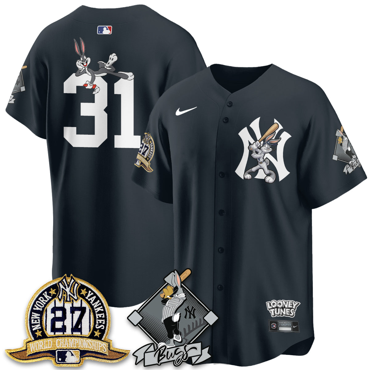 New York Yankees Bunny Vapor Limited Jersey V2- Stitched