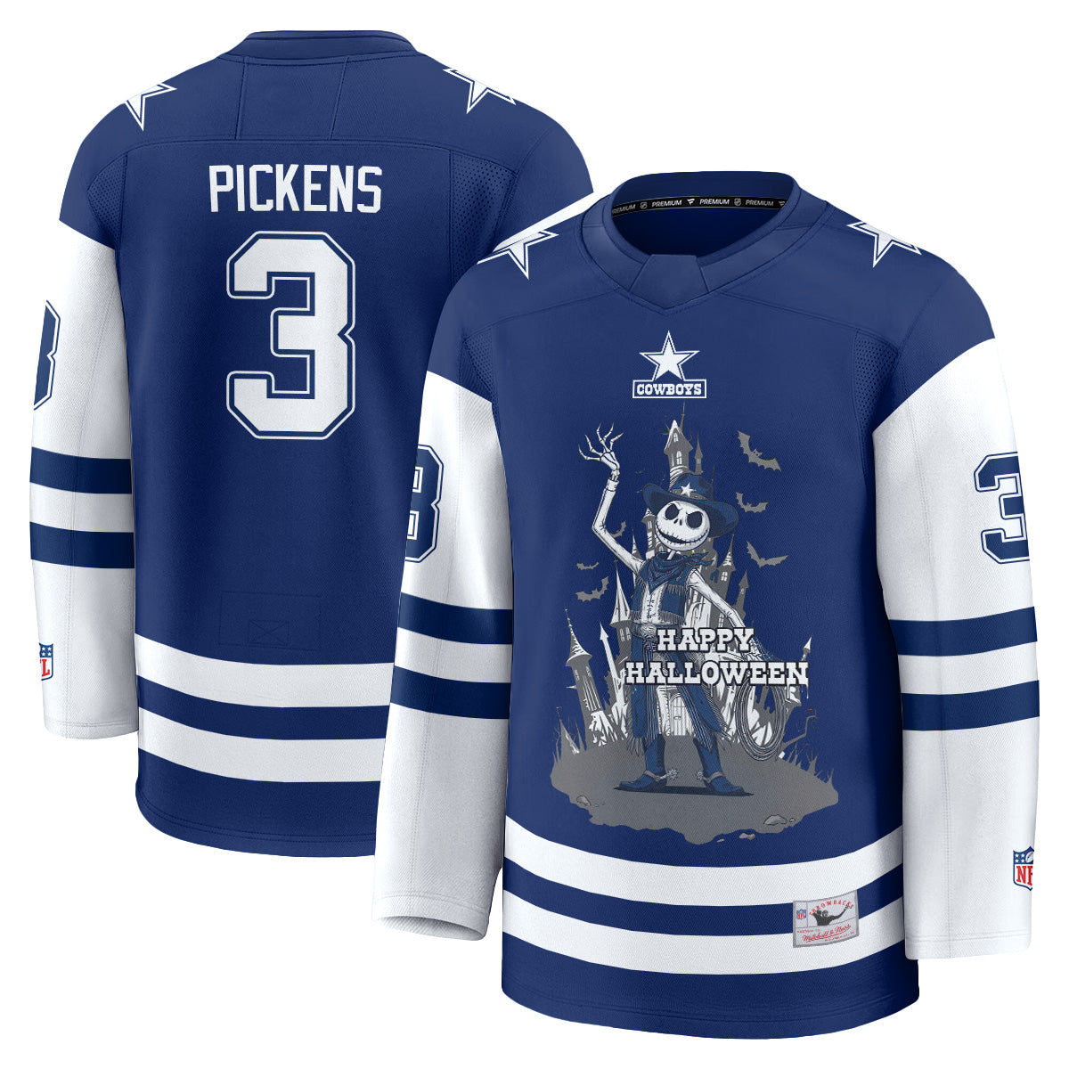 Dallas Cowboys x Nightmare Halloween 2026 Edition Hockey Jersey - Printed